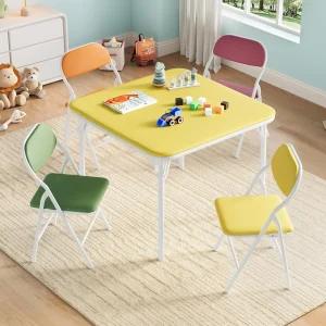 5pc Kids Folding Table and Chairs Set